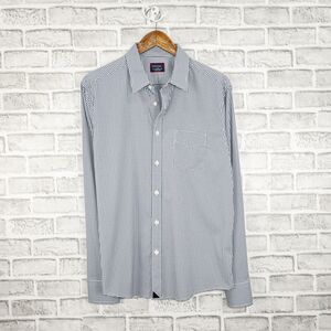 UNTUCKit Men's Long Sleeve  Button up Shirt Grid Check Size Large